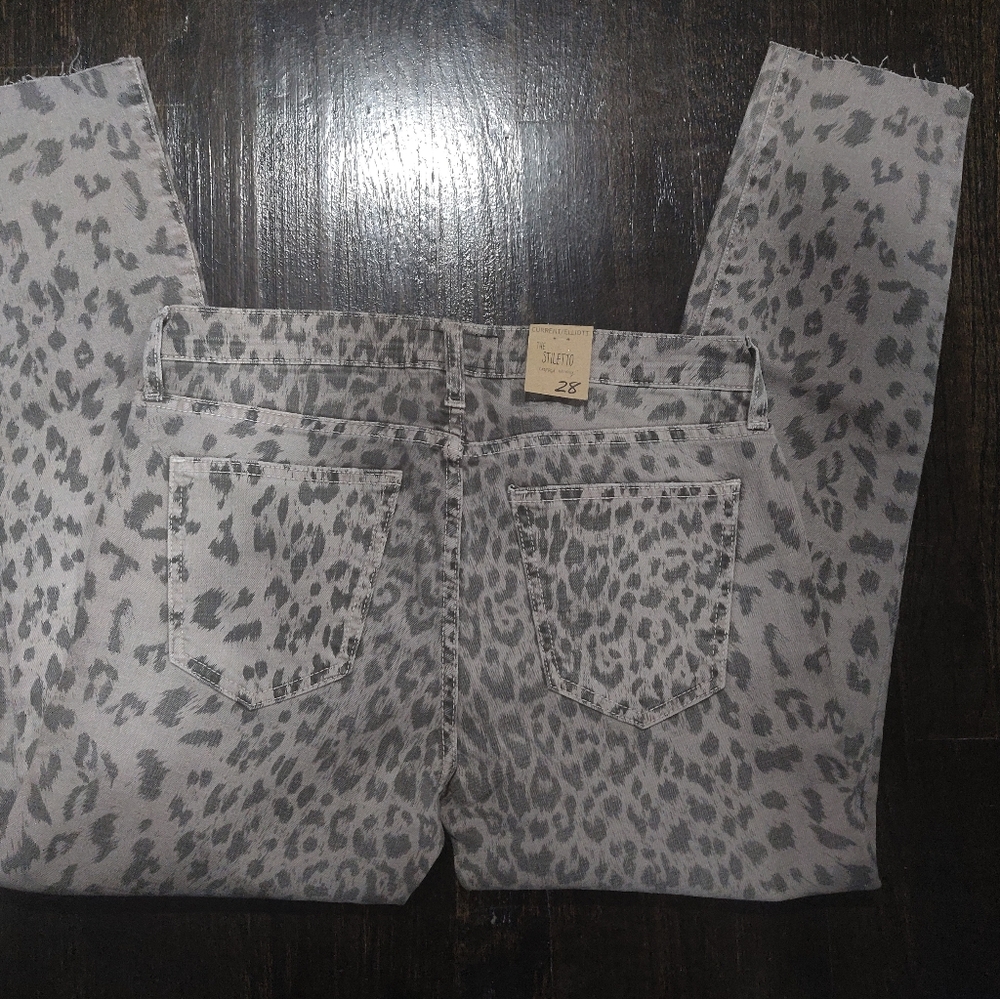 Current Elliott Animal Print Stiletto Jeans - Picture 2 of 6